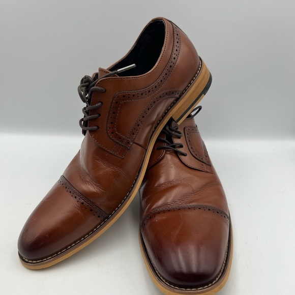 Stacy Adams Brown Leather Oxfords - Picture 1 of 12